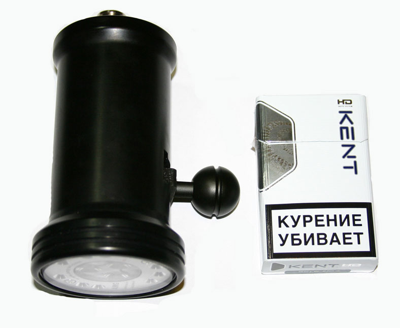 Относительный размер фонаря VLL 2500 mono